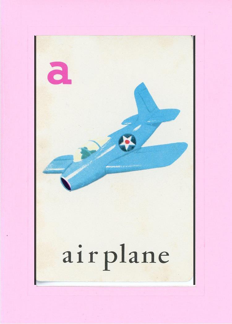 A is for Airplane-Alphabet Soup-Plymouth Cards