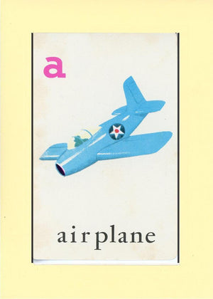 A is for Airplane-Alphabet Soup-Plymouth Cards