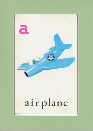 A is for Airplane-Alphabet Soup-Plymouth Cards
