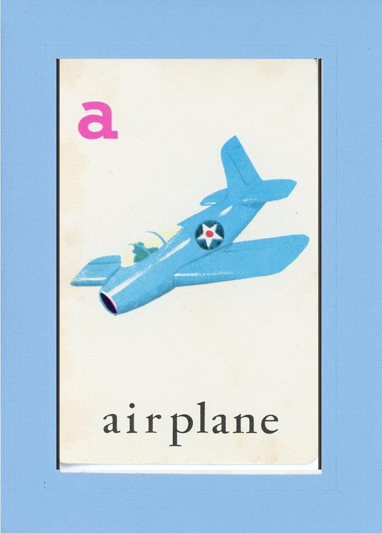 A is for Airplane-Alphabet Soup-Plymouth Cards