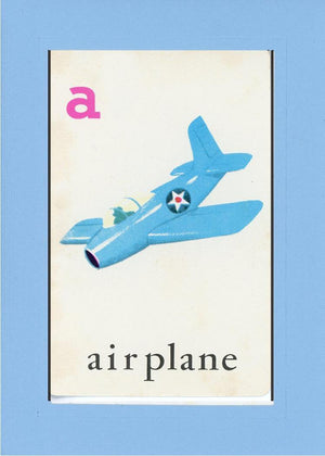 A is for Airplane-Alphabet Soup-Plymouth Cards