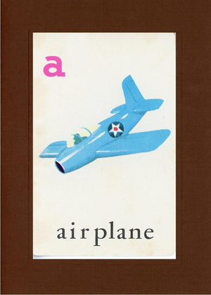 A is for Airplane-Alphabet Soup-Plymouth Cards