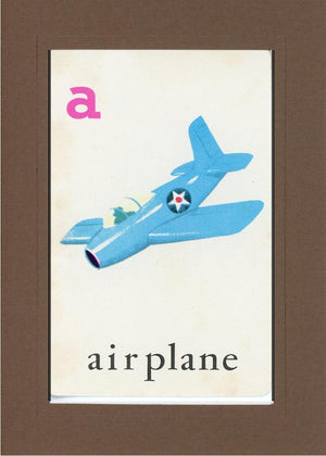 A is for Airplane-Alphabet Soup-Plymouth Cards