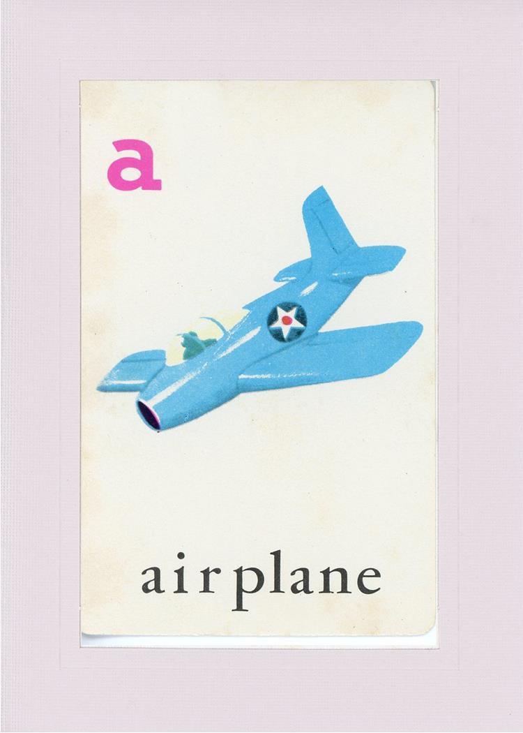 A is for Airplane-Alphabet Soup-Plymouth Cards