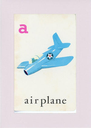 A is for Airplane-Alphabet Soup-Plymouth Cards