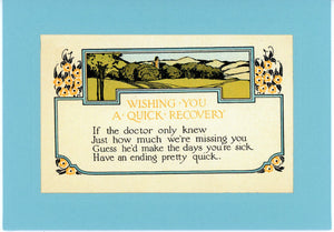 Wishing You A Quick Recovery-Greetings from the Past-Plymouth Cards