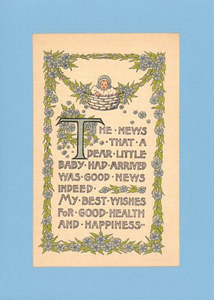 New Baby Congratulations (Boy or Girl)-Greetings from the Past-Plymouth Cards