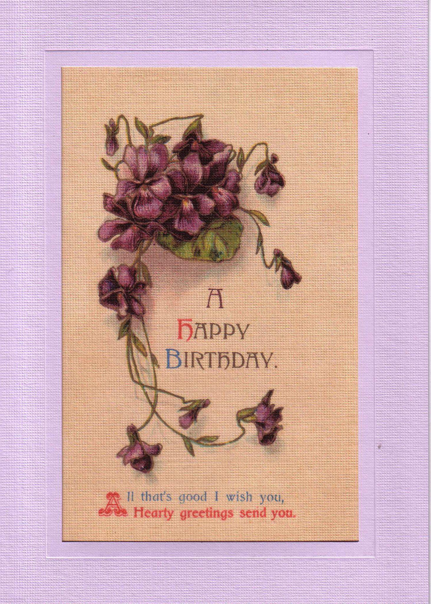 Happy Birthday-Greetings from the Past-Plymouth Cards