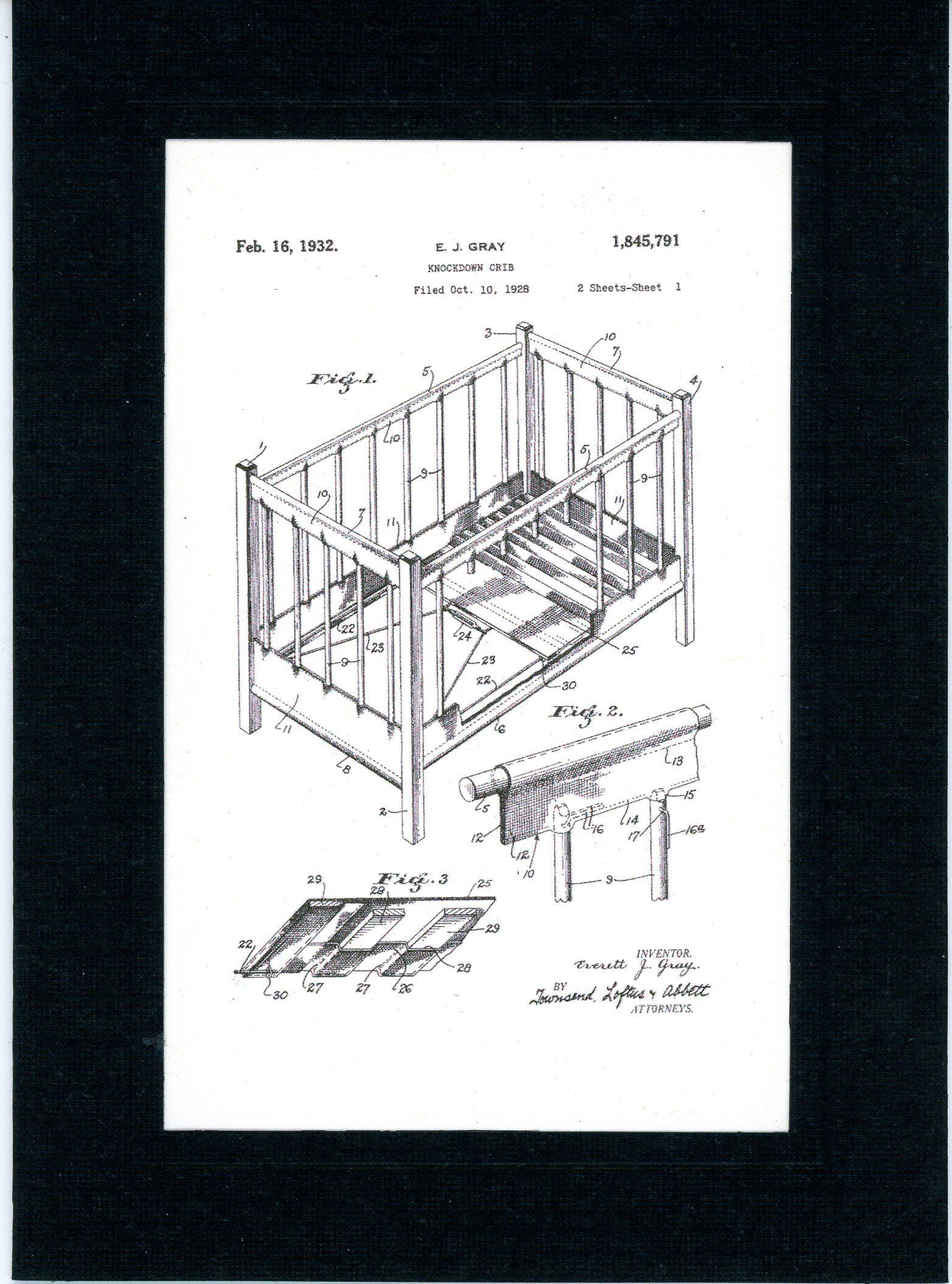 Baby Crib-Greeting Card-Plymouth Cards