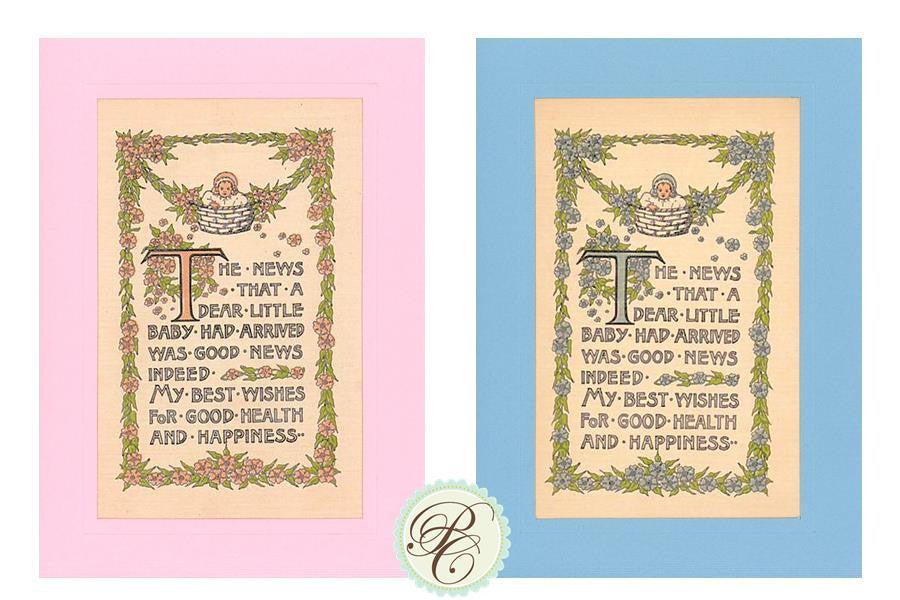 New Baby Congratulations (Boy or Girl)-Greetings from the Past-Plymouth Cards