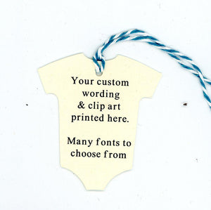 Baby Onesie - Custom-Gift Tags-Plymouth Cards