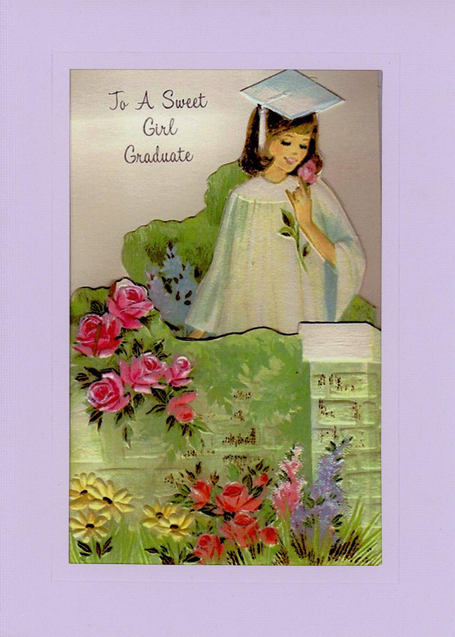 Graduate Sweet Girl-Greetings from the Past-Plymouth Cards