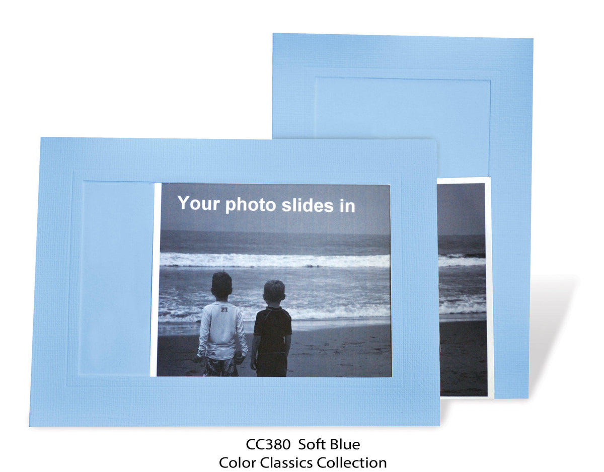 Bluecard Inserts Soft Blue Photo Insert Note Cards - Color Classics collection - #CC380 ...