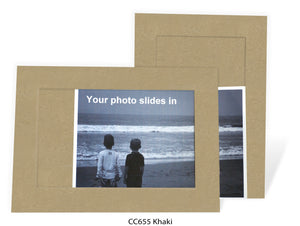 Khaki #CC655-Photo note cards-Plymouth Cards