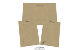 Khaki #CC655-Photo note cards-Plymouth Cards