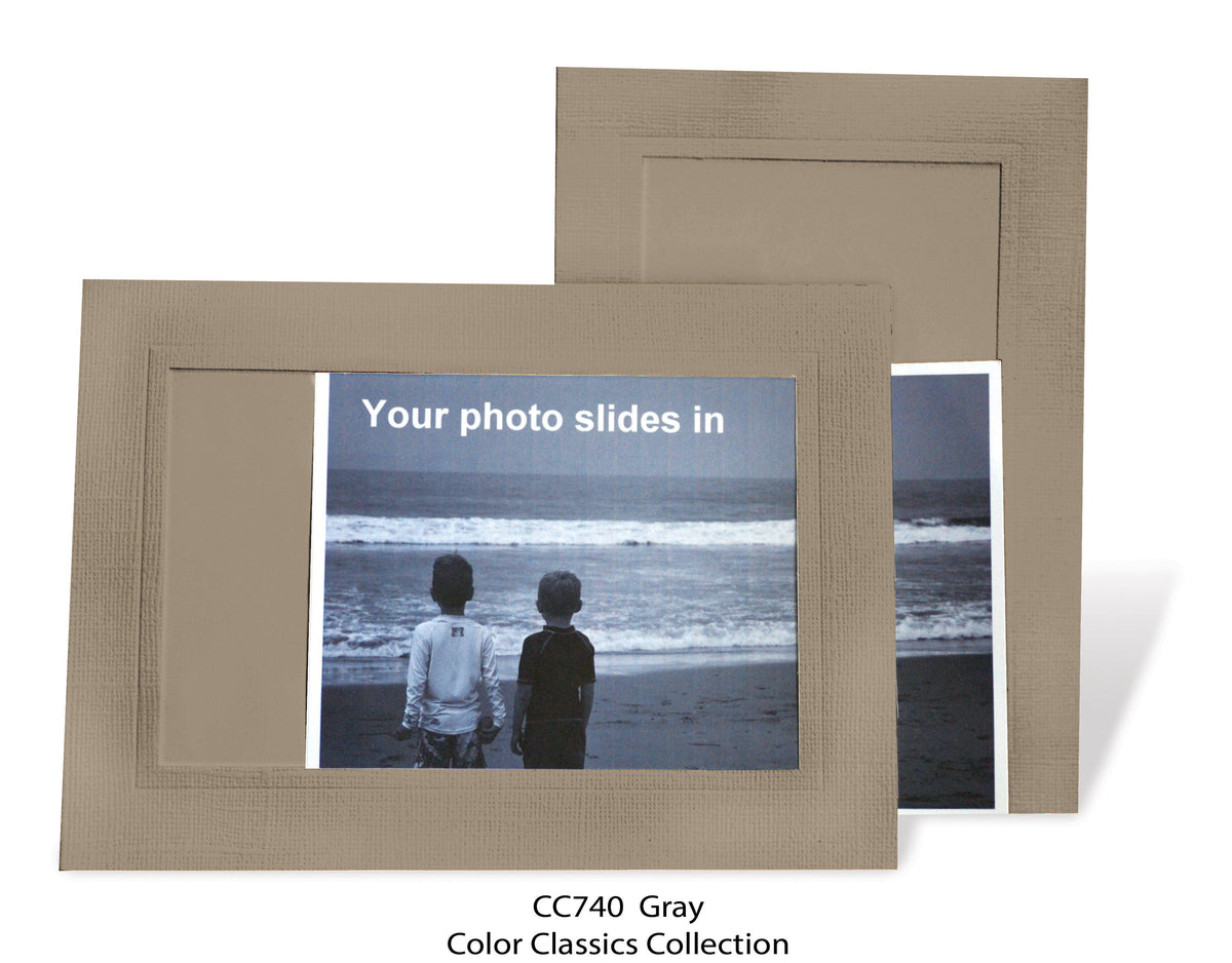 Gray Photo Insert Note Cards - #CC740 - Plymouth Cards