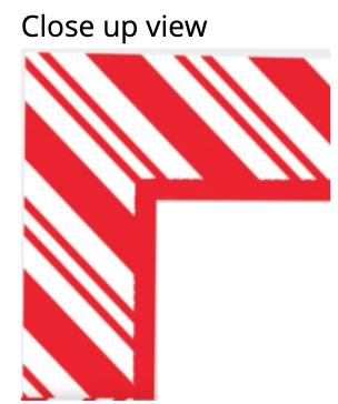 Red White (Candy Cane) Stripe-Photo note cards-Plymouth Cards