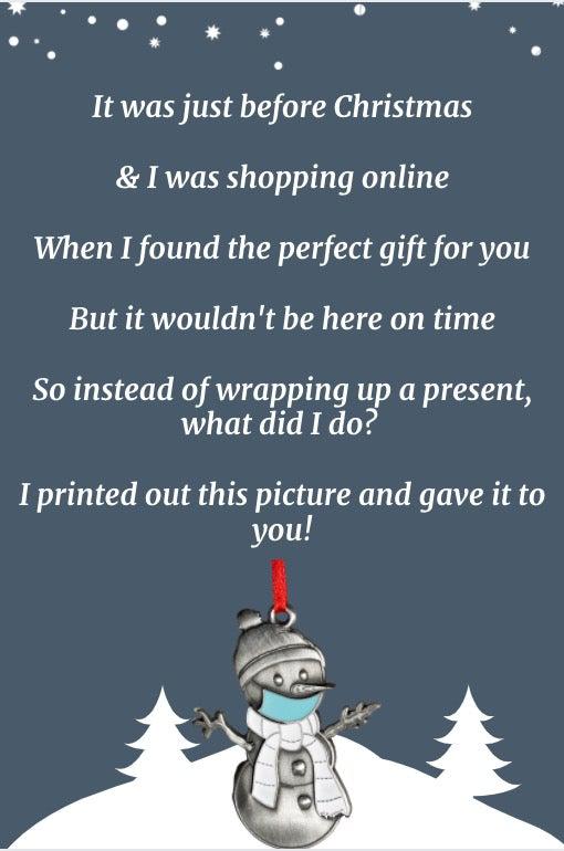 Clarence the Snowman - Masked Pin-Plymouth Cards