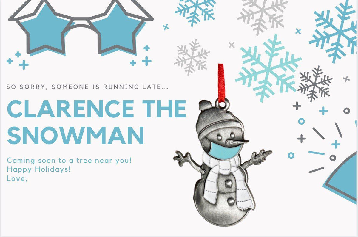 Clarence the Snowman - Masked Pin-Plymouth Cards