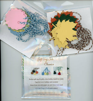 Leaves gift tags - 12 pack-Plymouth Cards