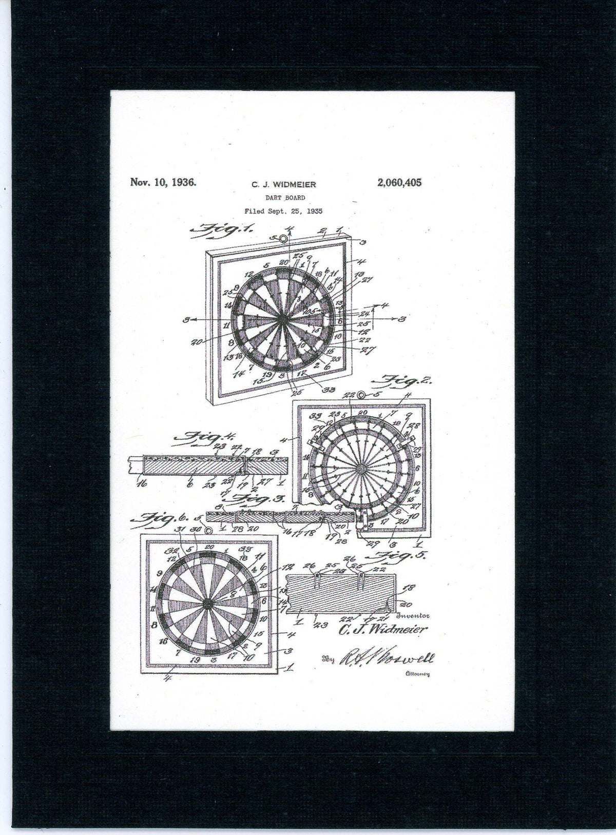 Dart board-Greeting Card-Plymouth Cards