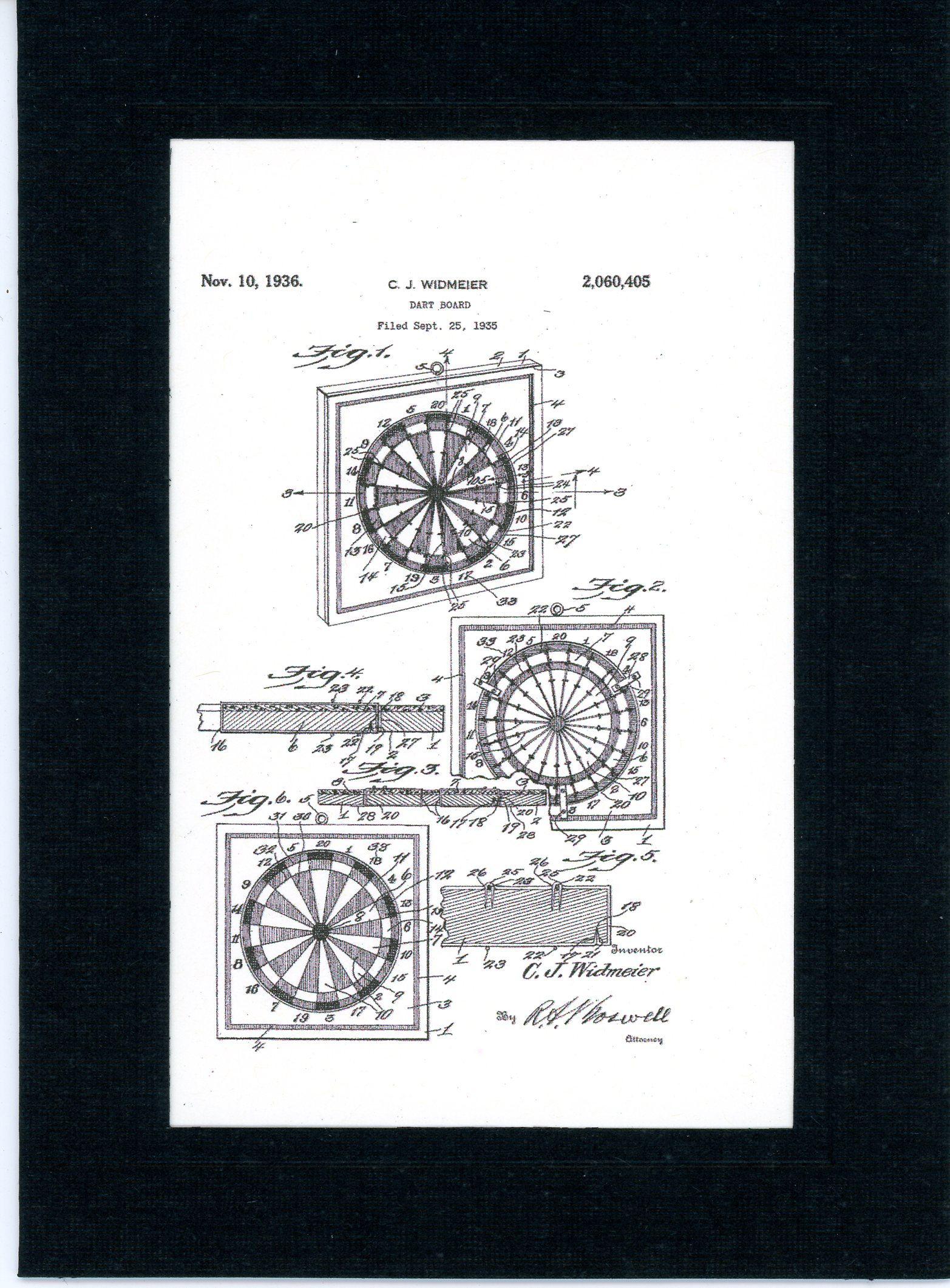 Dart board-Greeting Card-Plymouth Cards