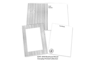Weathered Wood #EDPC-WW-Photo note cards-Plymouth Cards