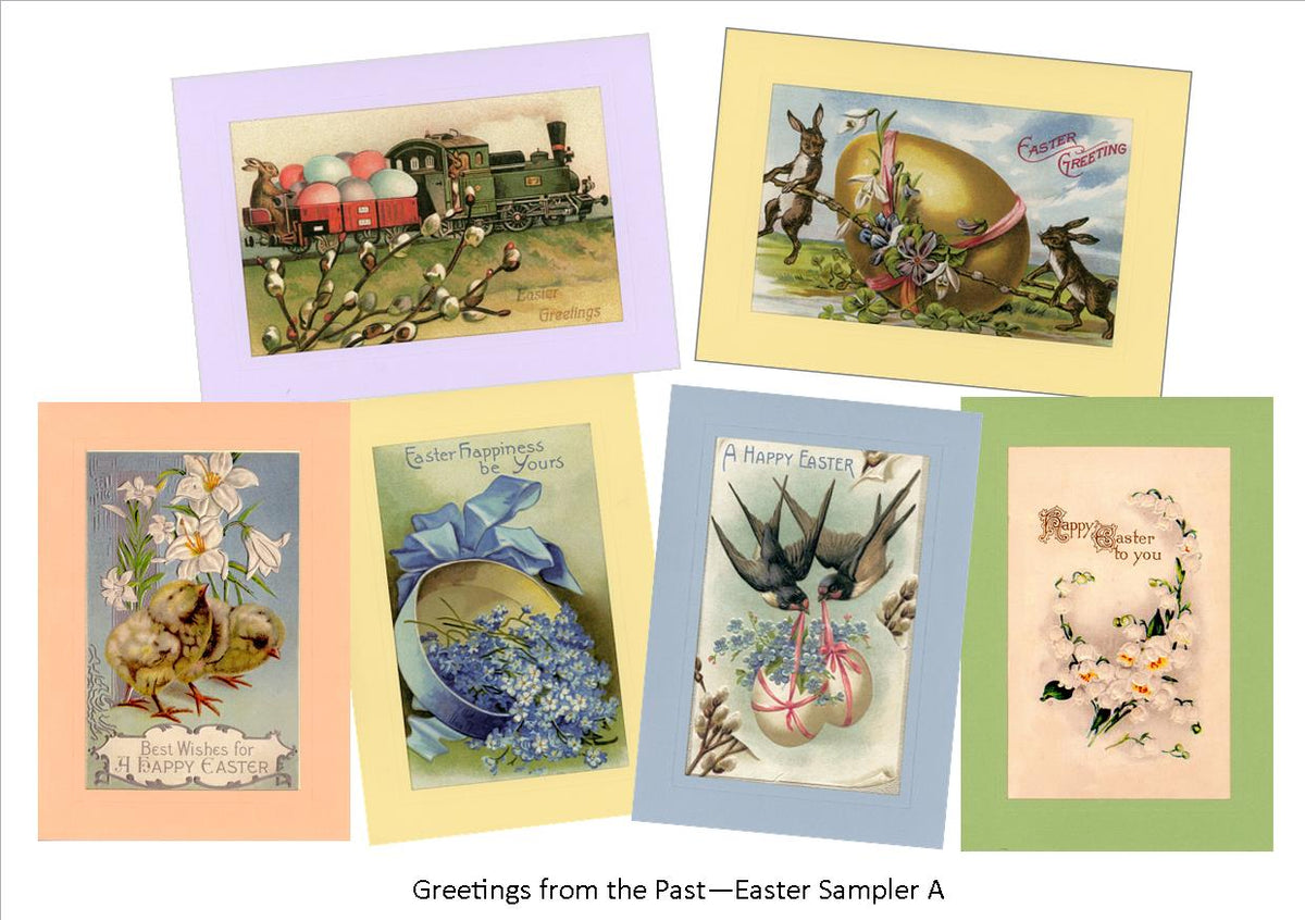 Easter "Greetings from the Past" Sampler A-Greetings from the Past-Plymouth Cards