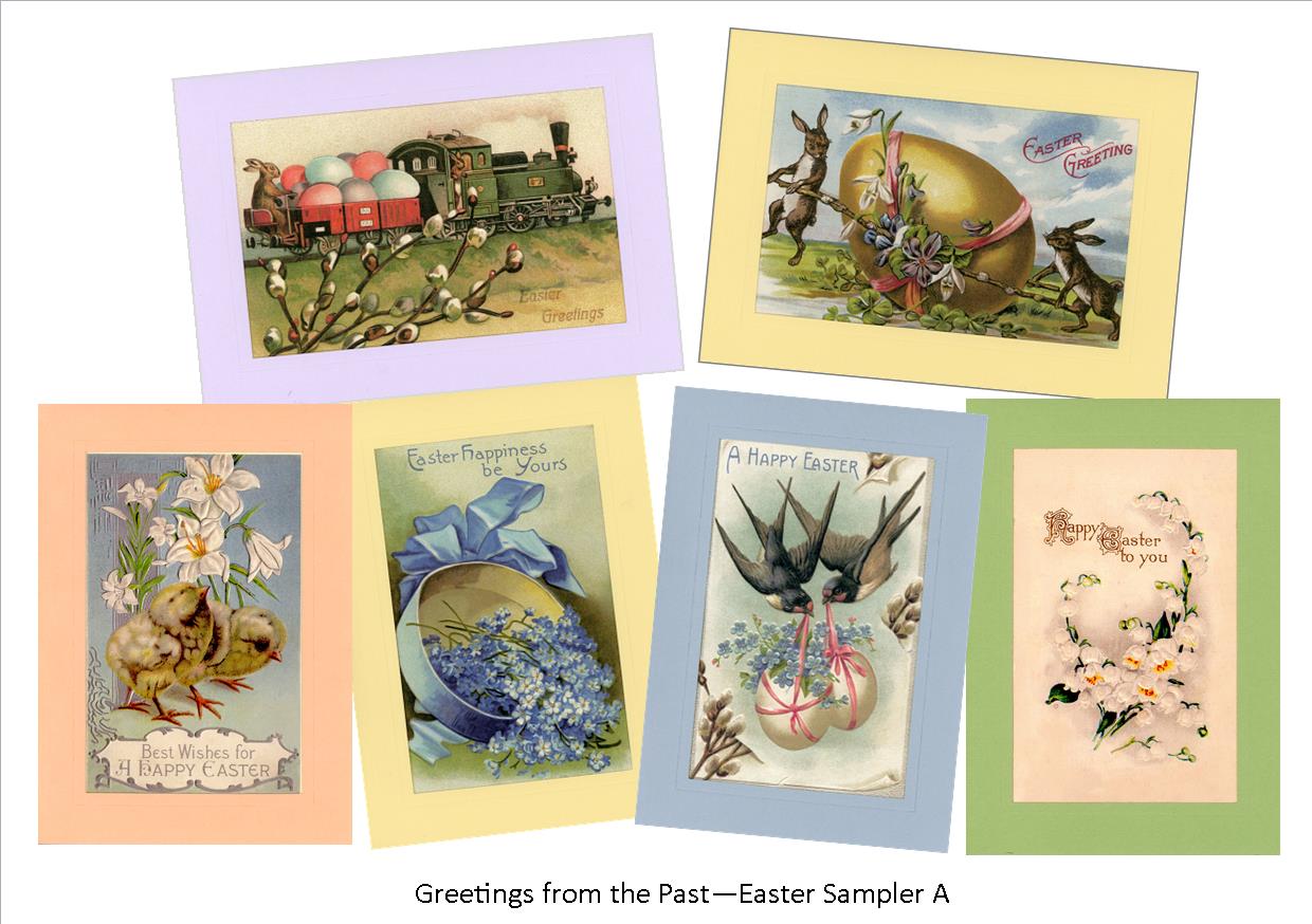 Easter "Greetings from the Past" Sampler A-Greetings from the Past-Plymouth Cards