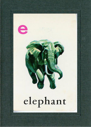 E is for Elephant-Alphabet Soup-Plymouth Cards