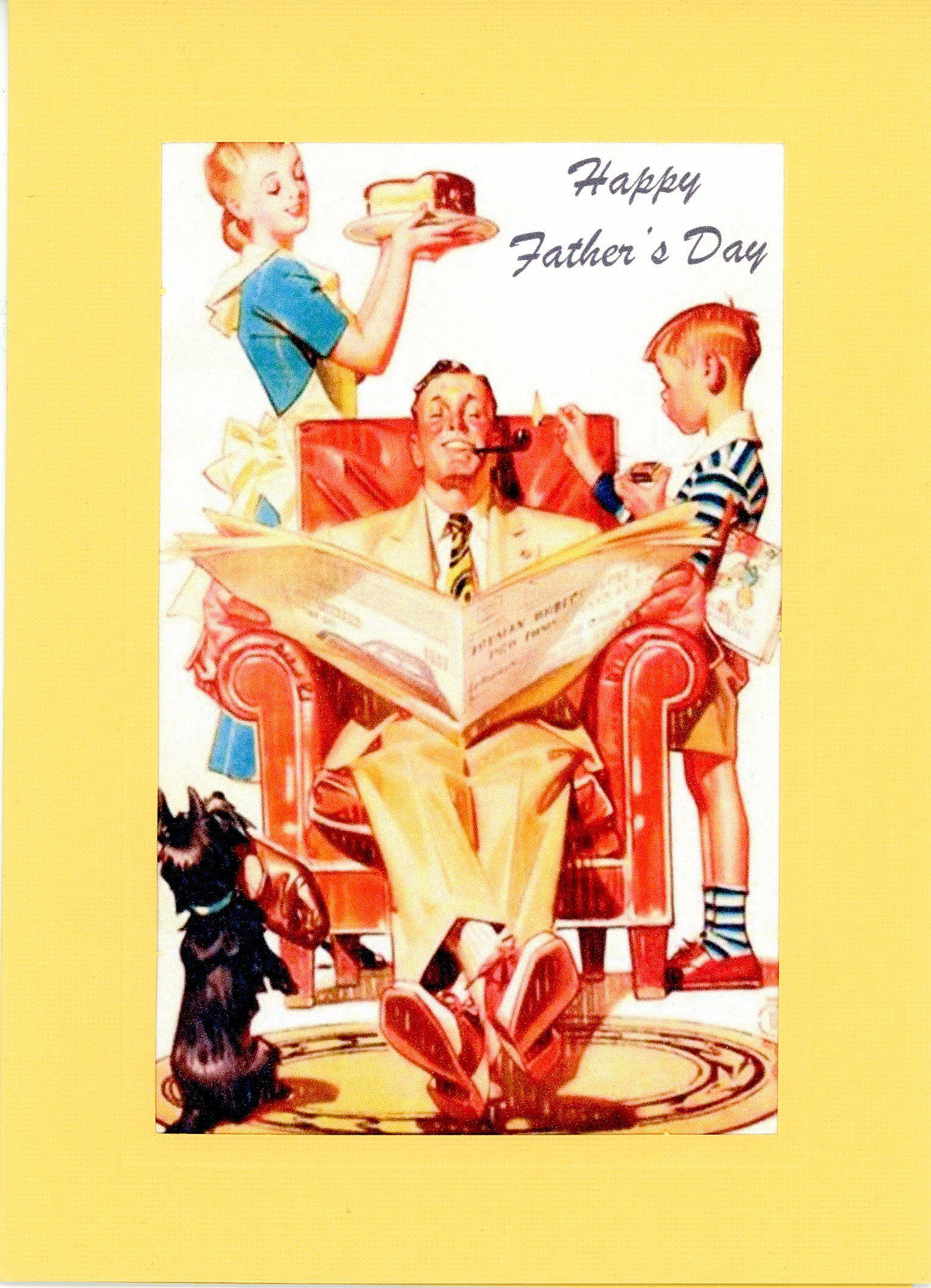 Happy Father's Day-Greetings from the Past-Plymouth Cards