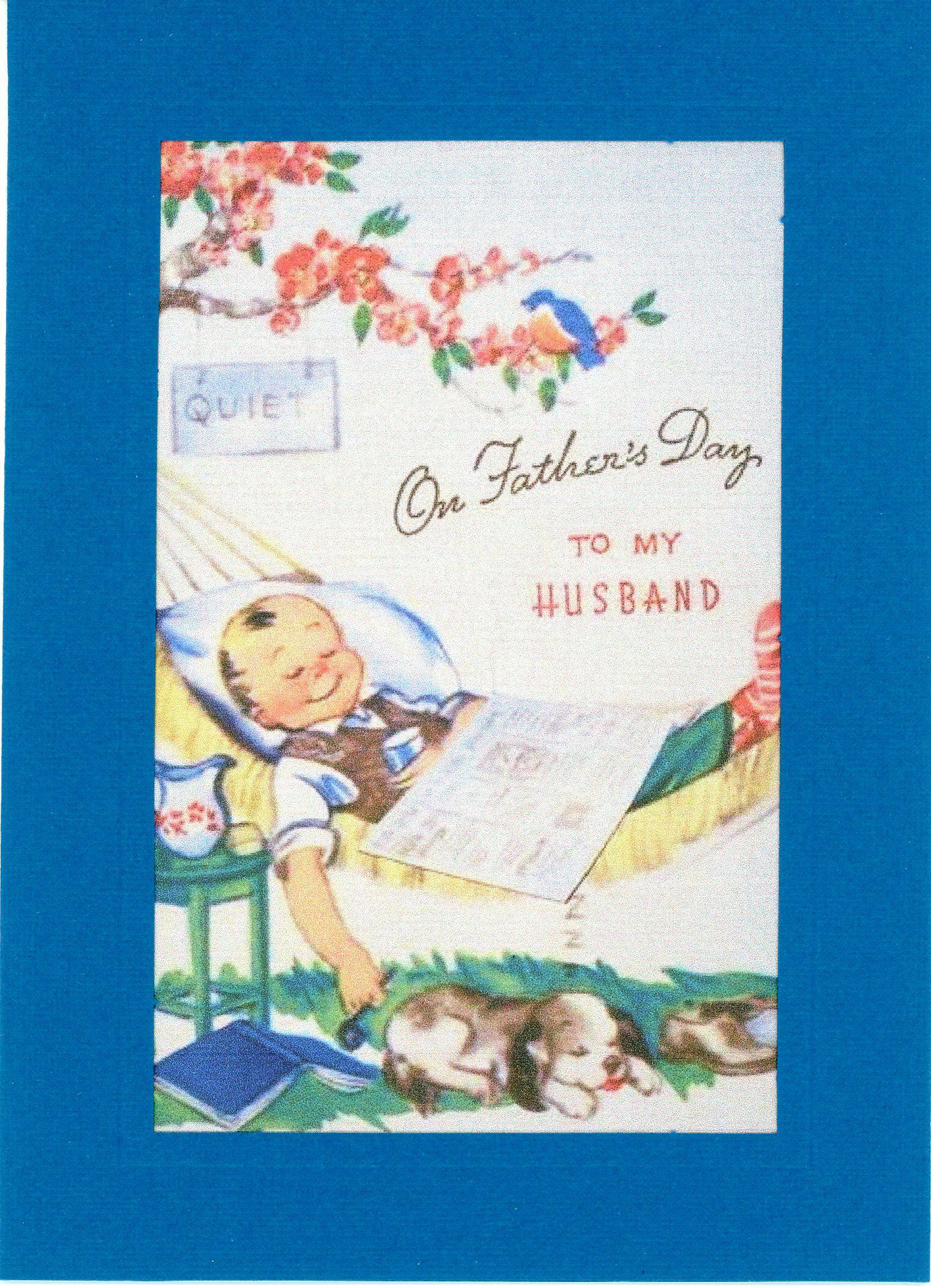 To My Husband on Father's Day-Greetings from the Past-Plymouth Cards