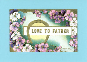 Love to Father-Greetings from the Past-Plymouth Cards