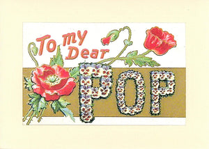 To My Dear Pop-Greetings from the Past-Plymouth Cards