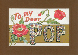 To My Dear Pop-Greetings from the Past-Plymouth Cards