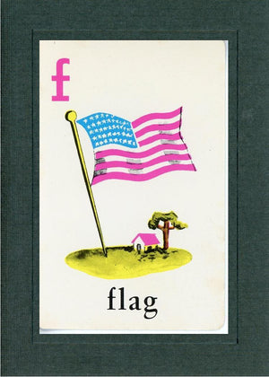 F is for Flag-Alphabet Soup-Plymouth Cards