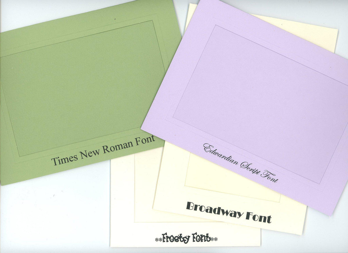 Custom Printing - Exterior Front Border-Photo note cards-Plymouth Cards