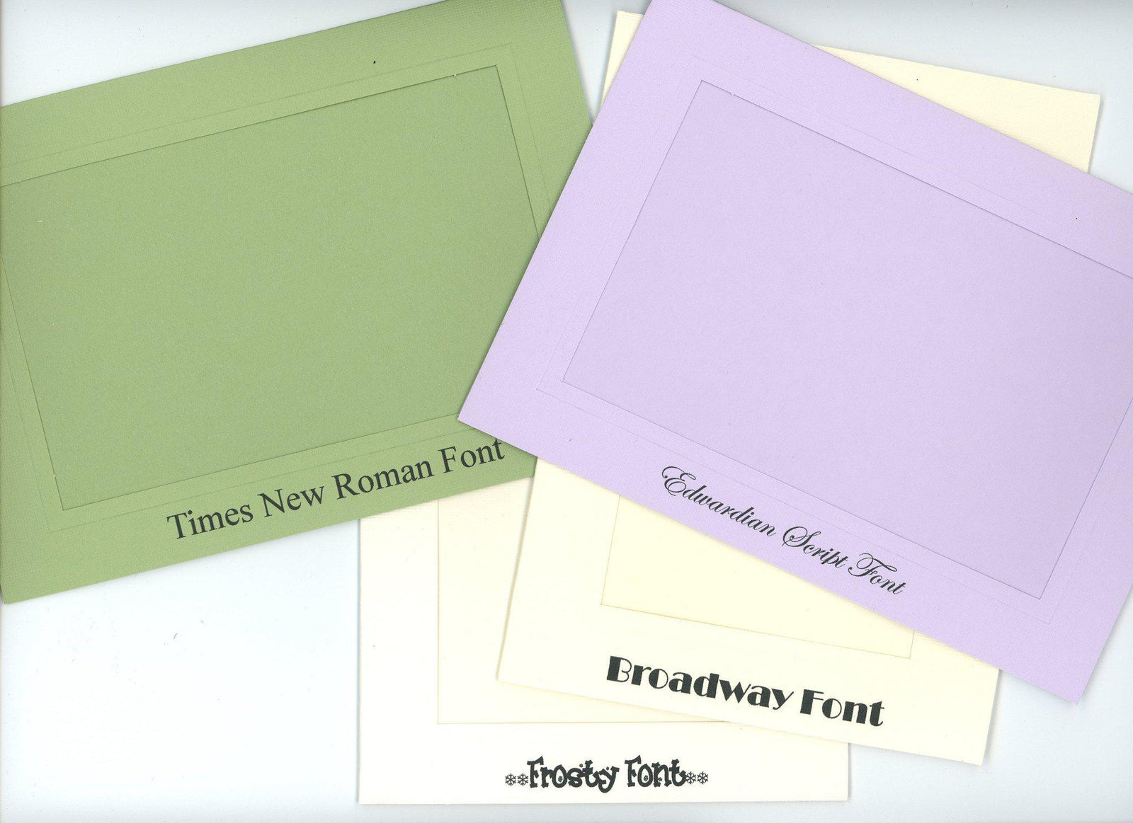 Custom Printing - Exterior Front Border-Photo note cards-Plymouth Cards