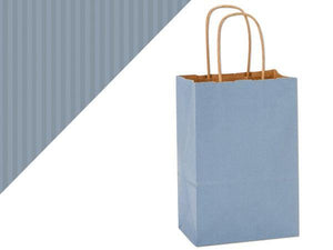 Gift Bag & Tag - Blue Shadow Stripe-Bags-Plymouth Cards