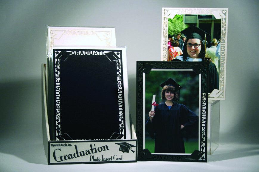 Graduation cards - Photo mount design - 10 pack-Photo note cards-Plymouth Cards