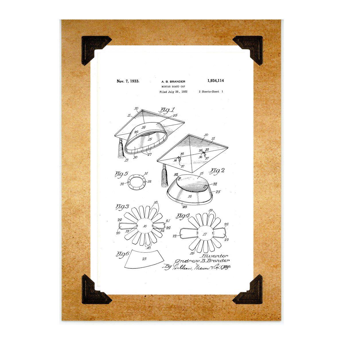 Mortar Board Cap - Graduation-Greeting Card-Plymouth Cards