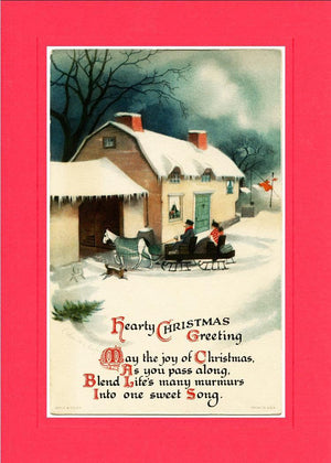 Hearty Christmas Greeting-Greetings from the Past-Plymouth Cards