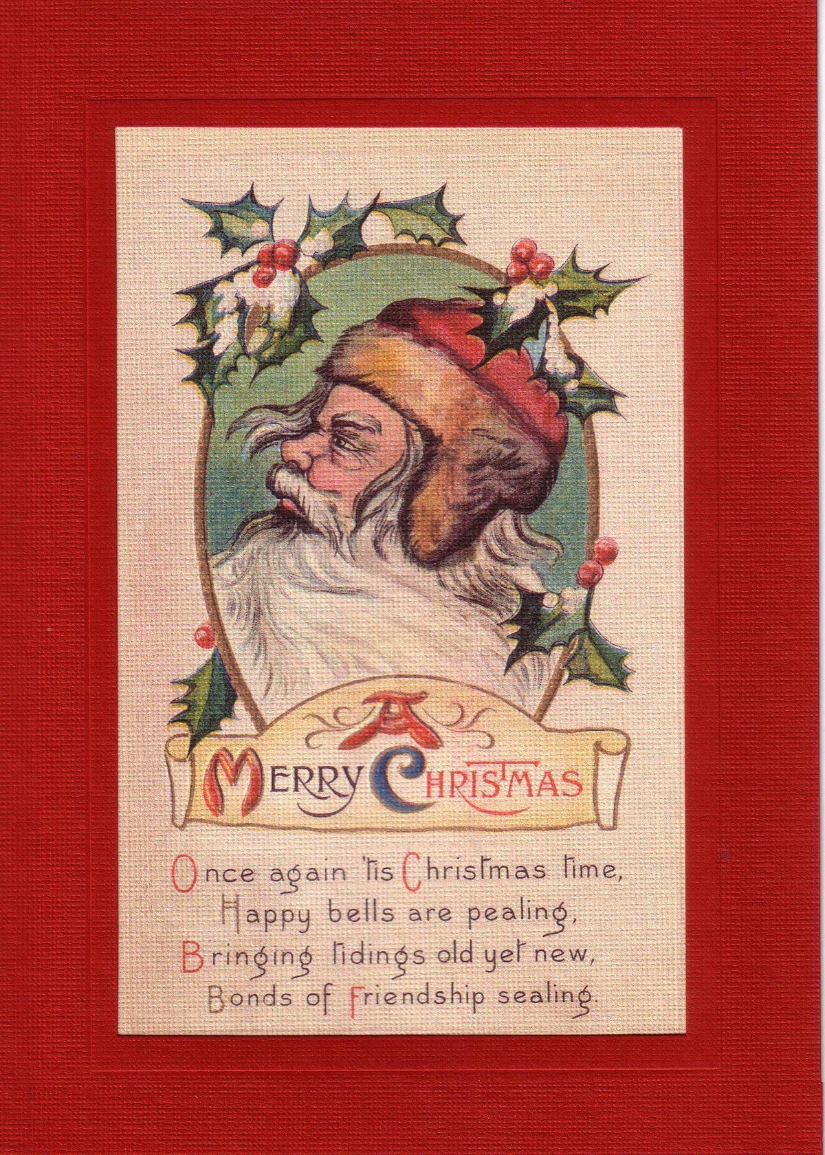 A Merry Christmas-Greetings from the Past-Plymouth Cards