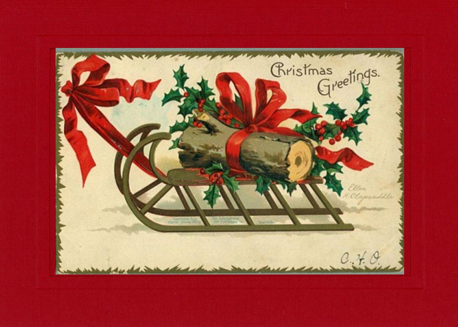 Christmas Greetings-Greetings from the Past-Plymouth Cards