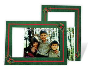 Holly - pre-printed message-Photo note cards-Plymouth Cards