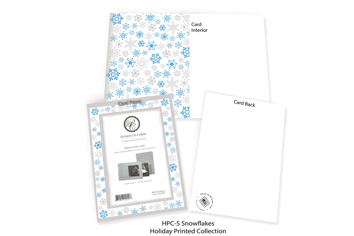 Snowflakes-Photo note cards-Plymouth Cards
