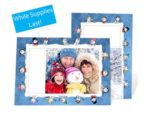 Snowmen Fun - blank inside-Photo note cards-Plymouth Cards