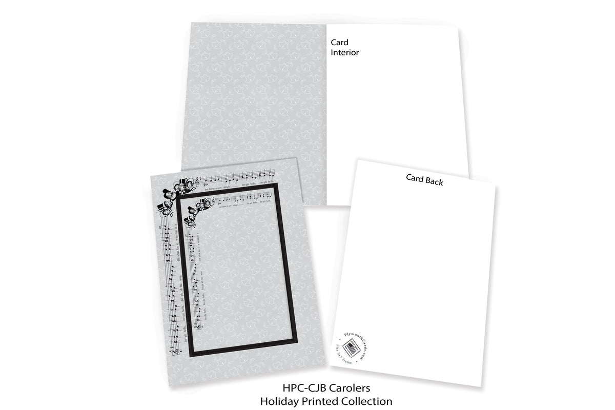 Jingle Bell Carolers-Photo note cards-Plymouth Cards