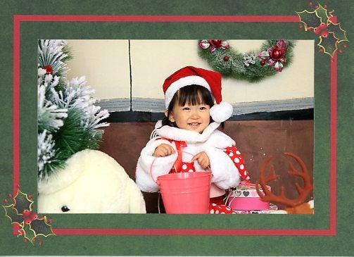 Holly - pre-printed message-Photo note cards-Plymouth Cards