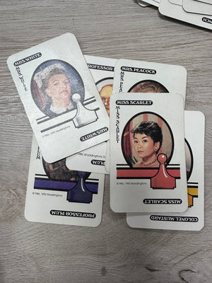 Clue game cards-Plymouth Cards